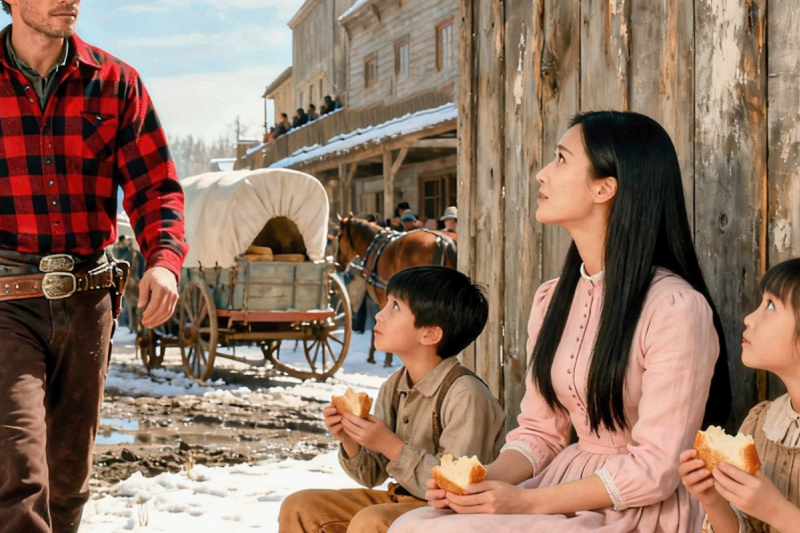 “Pack Your Things… You’re Coming Home” — Cowboy’s Voice Broke Seeing Widow & Kids Eat Leftover