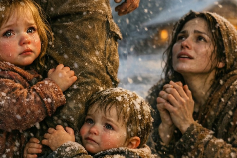 “Please Don’t Leave Us Here,” She Begged—The Giant Mountain Man Answered, “I Won’t Leave My Family.”