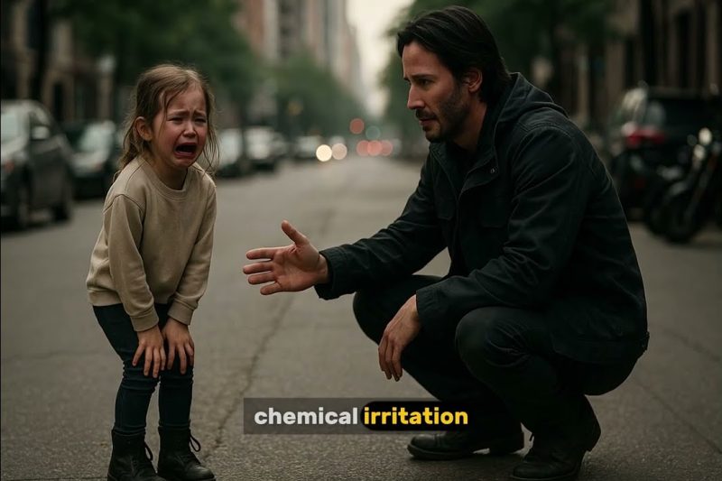 Little Girl Cried To Keanu Reeves; “I Can’t Close Them, It Hurts” – What He Did Next Went Viral