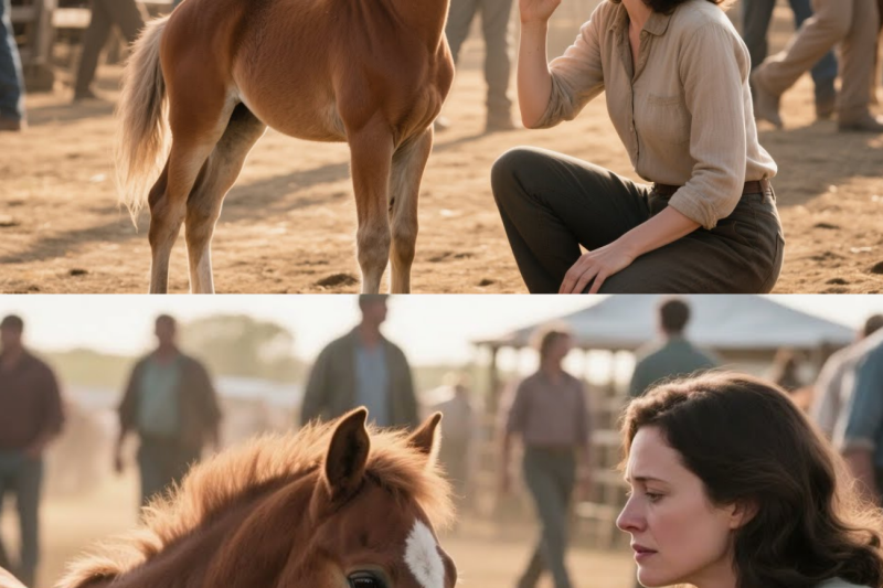 A Weak Little Colt Was Ignored at the Auction… But When Someone Called His Name, Everyone Cried!