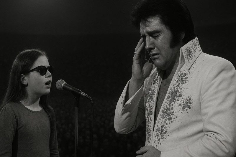 BLIND girl’s voice made Elvis CRY during concert – 75,000 fans witnessed something