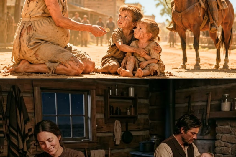 A Pregnant Widow Took In Two Abandoned Orphans for $1 — Then a Cowboy’s Secret Changed Everything