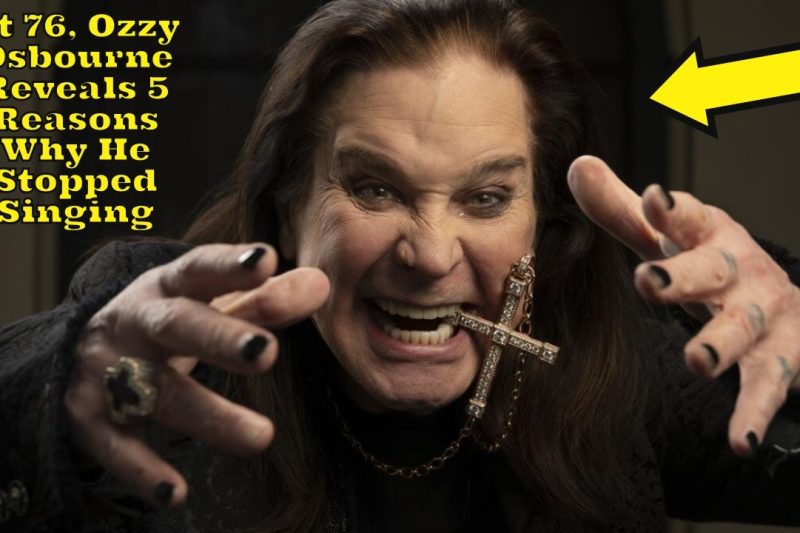 At 76, Ozzy Osbourne reveals 5 reasons why he stopped singing