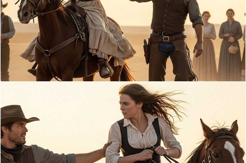 She Was Running With Blood Down Her Legs A Cowboy Caught Her Horse And Said “Easy Now, I’ve Got You”