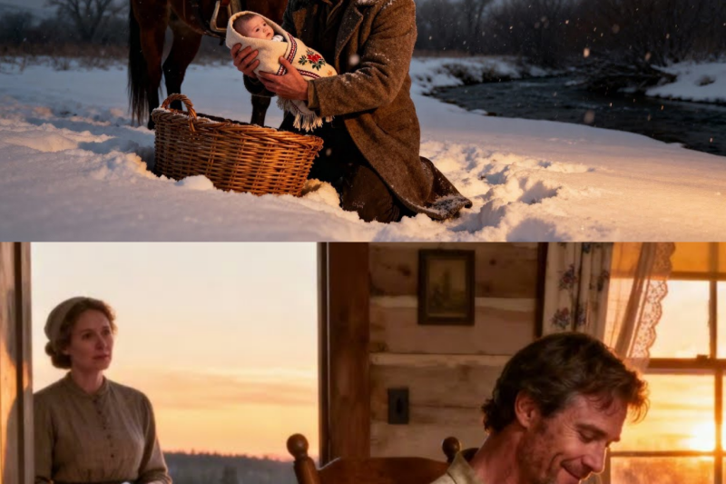 Single Father Found a Baby in a Basket — “Guess You’re My Family Now,” He Smiled
