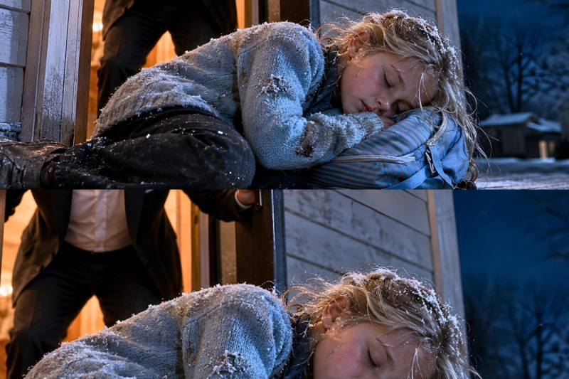 Millionaire Found a Little Girl Sleeping on His Porch at 3 AM—Then Her First Words Shattered Him