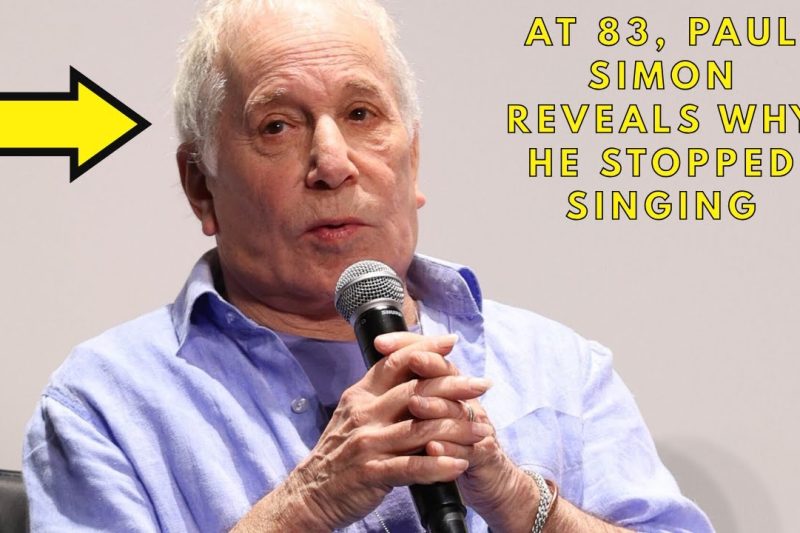 At 83, Paul Simon reveals why he stopped singing