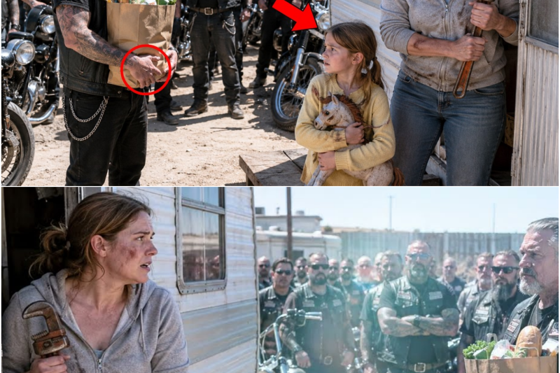 Little Girl Spent Her Last $8 Helping Hell’s Angel—Next Day 100 Bikers Brought a Life-Changing Gift