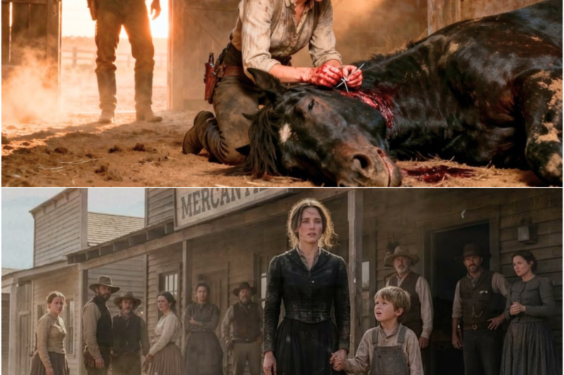 She Begged the Cowboy for Work — At Dawn, He Found Her Saving His Dying Horse