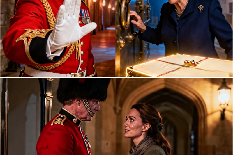 A sentry blocked Camilla from the Queen’s vault to protect Kate and George’s inheritance🔐|best story