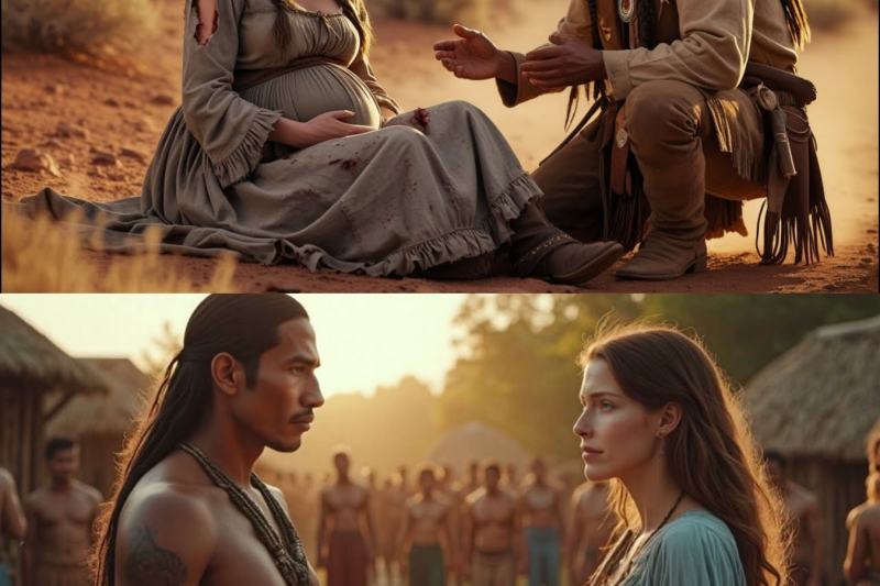 Pregnant Settler Was Thrown From The Wagon Train, Found By A Compassionate Shawnee Hunt