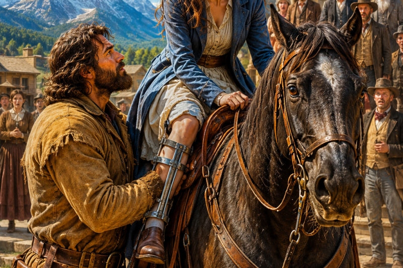 Nobody Wanted the Crippled Girl, But the Mountain Man Placed Her on His Horse and Rode Away