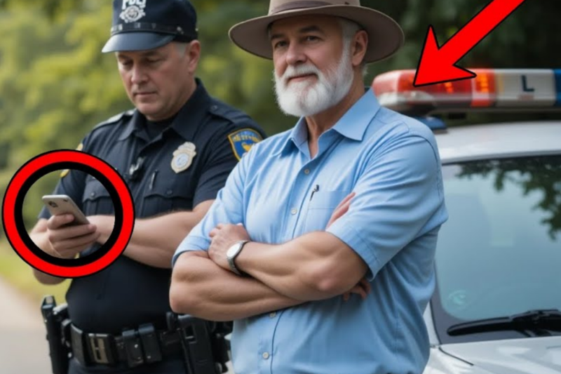 Cop Fines Elderly Driver – Checks Papers and Turns Pale, Then Calls the Captain!