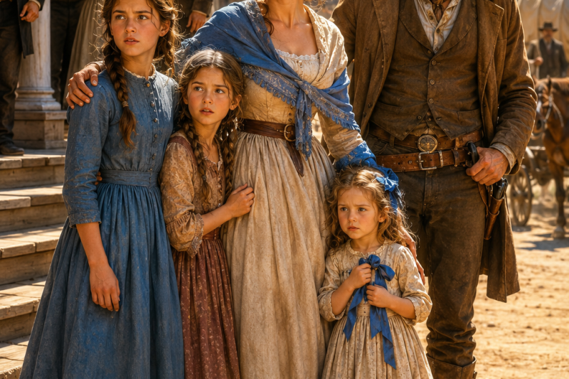 No One Wanted the 3 Orphan Sisters at the Auction — Until a Mail Order Bride Took Them In and Built a Family the Whole Town Had to Respect