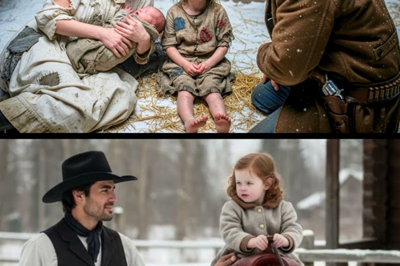 On New Year’s Eve, He Found Her Sleeping in the Hayloft with Two Girls — His Choice Saved Them All