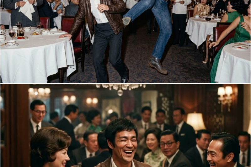 265 lb Bodybuilder Humiliates Bruce Lee in a Restaurant – 30 second Later, Out of Breath