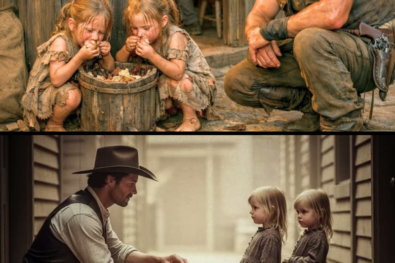 “Every Day They Came Hungry… Until the Cowboy Followed the Twin Girls and Uncovered a Secret”