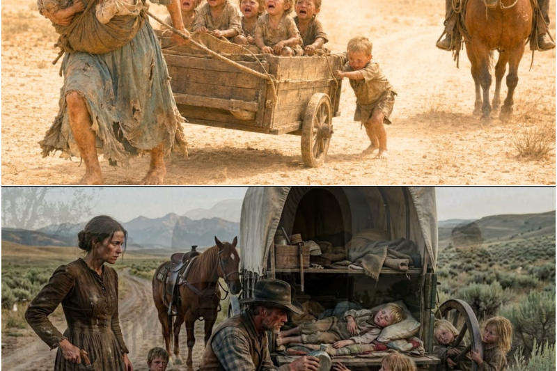 Nobody Helped the Widow and Her 9 Crying Children… Until a Silent Cowboy Stepped Forward