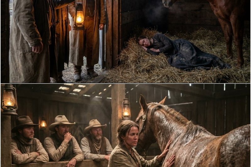 The Ranch Hands Found Her Asleep in the Stall — The Colicking Mare Was Standing Beside Her.