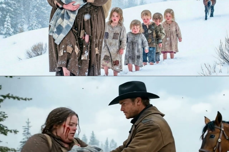 “You Don’t Have to Do This Alone,” the Cowboy Said — After Seeing an Obese Widow Carry Six Children