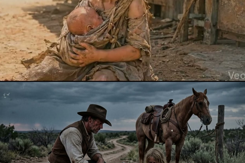 Nobody Stopped When She Cried on the Texas Road… Until One Silent Cowboy Did