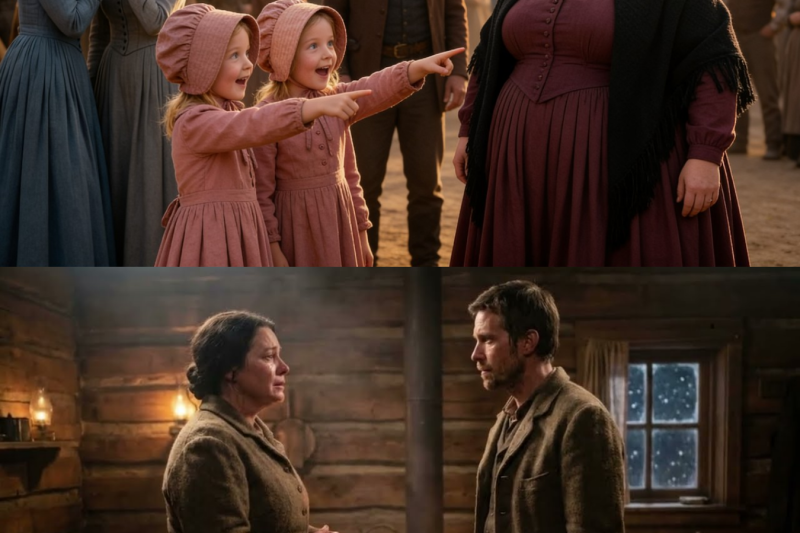 We Want THIS One, Daddy!’ The Twins Insisted — While the Town Whispered She Was ‘Too Wide to Wed.