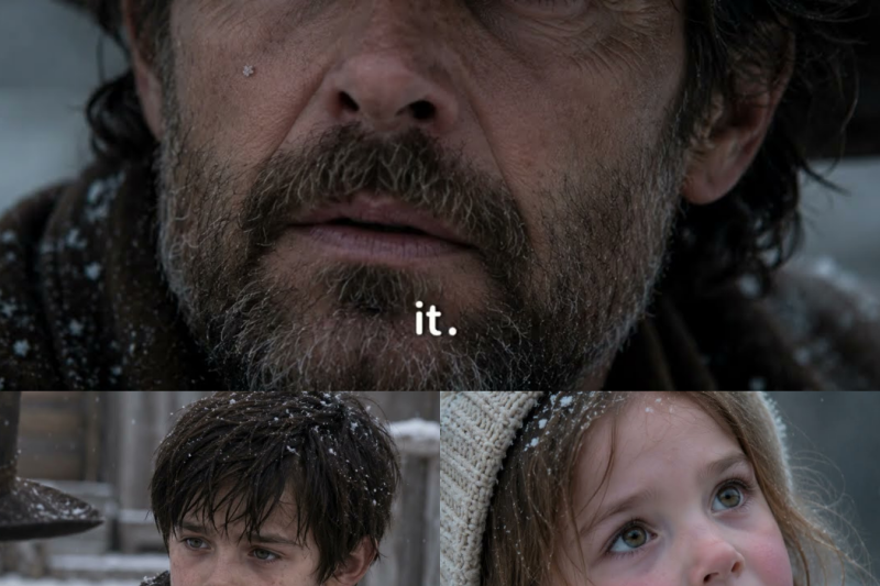 “Daddy… Can We Bring Him With Us?” The Cowboy Went Still at Her Words.