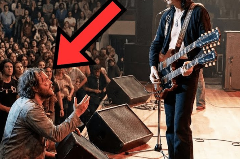 DRUNK heckler challenged Jimmy Page on stage — what Jimmy did STUNNED 15,000 people