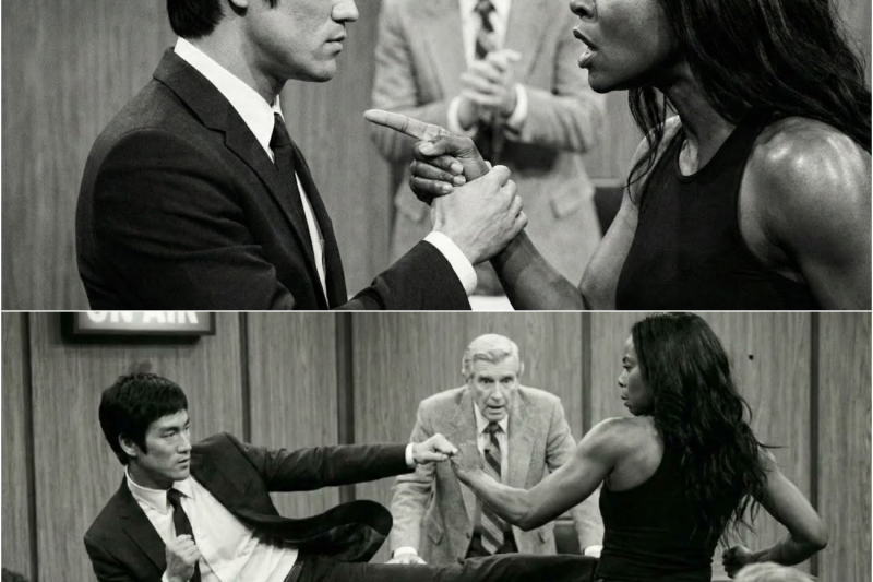 Bruce Lee On Live TV When Laila Ali Grabbed His Collar—8 Seconds Later NBC Cut The Feed