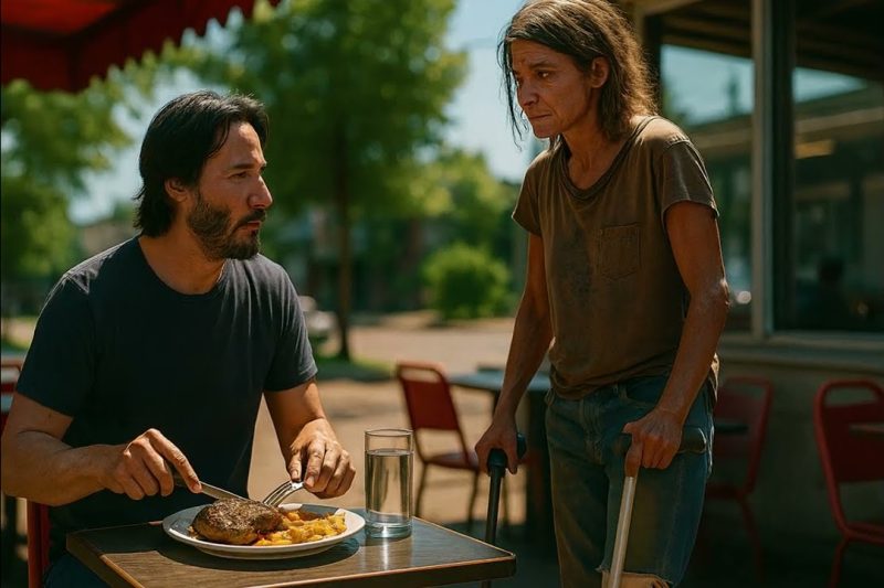 “Can You Share Your Leftovers?” The One-Legged Girl Asked — Keanu Reeves’ Response Stunned Everyone