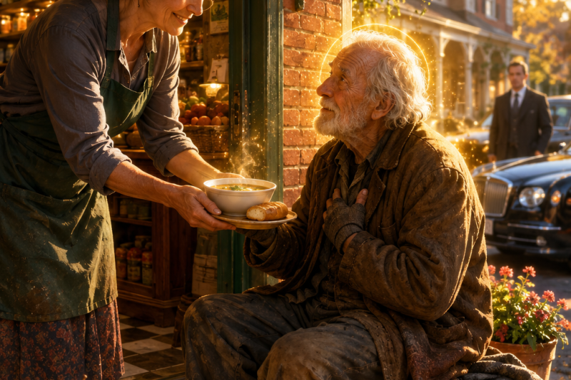 The Woman Who Fed the Old Man Outside Her Store