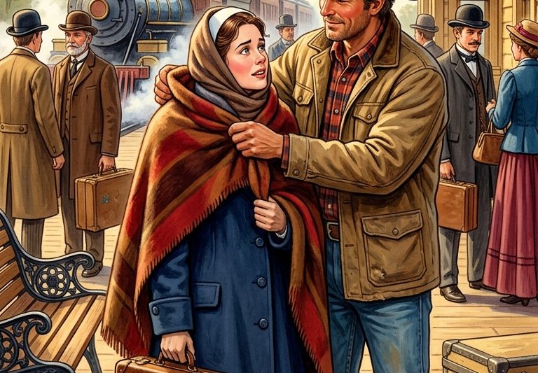 Poor Rancher Finds Freezing Nurse At Train Station — Their Love Story Made History