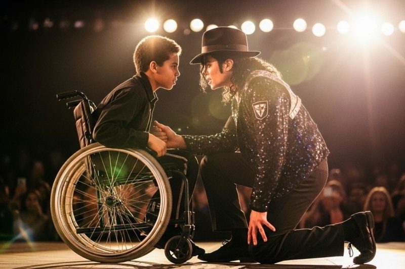 Michael Jackson Saw Wheelchair Dancer Rejected —Pulled Him On Stage, What Happened STUNNED Everyone – YouTube  Transcripts: Michael Jackson saw wheelchair dancer rejected pulled him on stage what happened stunned everyone. The casting director had been talking for maybe 20 seconds when I realized this audition was about to go somewhere nobody in that room was prepared for. It was August 17th, 1991 and the Orpheum Theatre in downtown Los Angeles was hosting open auditions for Michael Jackson’s upcoming Dangerous World Tour. The room held about 500 people dancers who traveled from across the country some from other continents all competing for maybe 12 spots in what would become the most technically demanding tour choreography ever created. The energy was electric but brutal. Every dancer in that room knew this was a once-in-a-lifetime opportunity.  The kind that could define an entire career or end before it started. Michael Jackson was sitting in the third row from the stage black baseball cap oversized jacket dark sunglasses. The disguise was minimal but effective. In a room full of dancers obsessing over their own performances most minds don’t jump to the possibility that the actual Michael Jackson is sitting among them.  He was there because this mattered to him. Michael insisted on attending every audition round personally believing you could learn something about movement from watching people fail that you couldn’t learn from watching people succeed. The auditions had been running for 6 hours groups of 20 dancers at a time learning an eight count combination performing it twice then waiting while the panel of three choreographers decided who advanced.  The attrition rate was brutal. Of the first 400 dancers who’d auditioned that day maybe 40 had made it past the initial cut. Contestant 127 was called to the stage. Marcus Chen was 23 years old. He’d been dancing since he was seven trained in contemporary jazz and hip hop. He wheeled himself onto the stage in a standard manual wheelchair positioning himself at the far left of the line of 20 dancers.  His movements were deliberate, controlled, the movements of someone who’d learned to occupy space with intention, despite a world that constantly questioned whether he belonged in it. The energy in the room shifted immediately. Not with gasps or whispers, but with that particular tension when 500 people become aware something unexpected is occurring. Marcus had been in a car accident at 19. Spinal injury, permanent paralysis from the waist down. After rehabilitation, he’d spent 3 years figuring out how to dance again, developing a style that turned the wheelchair from limitation into instrument. The head choreographer, Vincent Patterson, walked to the stage edge, microphone in hand. His body language communicated the decision before he spoke. “Marcus,” Vincent said, and you could hear him trying to find the diplomatic version. “This is a highly physical audition. The choreography involves partner lifts, synchronized formations, rapid position changes. I’m not sure this format is the right fit for your situation. ” The room went silent, 500 people holding their breath at the same time. Marcus sat in his wheelchair, his face showing nothing, just a carefully maintained neutrality that came from years of hearing this message in different rooms. From the third row, Michael Jackson had gone completely still. The moment Vincent started speaking, something changed in his posture. The stillness of someone whose entire focus had narrowed to a single point. Vincent continued, “We appreciate you coming out today. The dedication it takes to train at this level, that’s commendable. But I think we need to be realistic about what this opportunity requires.” Marcus nodded once and began to turn his wheelchair toward the exit. The other dancers stood frozen. The audience created that uncomfortable shuffling sound of collective discomfort. This felt wrong, but the professional machinery of the audition was already moving forward. That’s when Michael Jackson stood up. He simply rose from his seat, removed his sunglasses, and began walking toward the stage with quiet purpose.  It took maybe 5 seconds for people to recognize him. The recognition moved through the theater in a wave. The dancers on stage went rigid. Someone in the back said his name, a statement that got repeated in whispers. Michael reached the stage and walked up the side steps. Vincent Patterson’s expression shifted through confusion, concern, then careful neutrality. Michael walked directly to Marcus Chen, who had stopped his wheelchair 3 ft from the exit. What Michael said wasn’t loud enough for the whole theater to hear, but the people in the first few rows caught it, and what they heard got repeated afterward until it became part of the story.  He said, “I’d like to see you dance. Would you show me what you prepared?” Marcus looked at him for a long moment. In that moment, you could see 3 years of rejection, 3 years of proving himself in empty rooms, 3 years of wondering if anyone in the professional world would ever see past the chair. Then he looked at Vincent Patterson, then at the panel of choreographers, then back at Michael, and something in his expression shifted from that careful neutrality into something else.  Not hope, exactly, but a kind of willingness to be present for whatever was about to happen. He wheeled himself back to center stage. Michael walked to the front row and sat down in an empty seat, leaning forward with his elbows on his knees, giving Marcus his complete attention. The music started.  It was a 90-second cut from Smooth Criminal, the exact same track every dancer had been using all day for this round. The combination was fast, technical, full of sharp isolations and rapid directional changes. What Marcus Chen did in the next 90 seconds made 500 people forget how to breathe. He moved like water that had learned to defy gravity.  The wheelchair became invisible, integrated so completely into his movement that it stopped registering as separate. It was just how his body expressed rhythm. The opening sequence hit rapid upper body isolations timed to staccato beats. Then he spun a full 360° rotation controlled with minute hand adjustments, stopping on the exact beat in a different position, creating the illusion he’d teleported.  The step touch sequence became a wheel touch pattern, rolling forward while his upper body performed arm choreography with precision matching any standing dancer. He added a lean that tilted his body at 45° while maintaining perfect control, creating a visual line more dynamic than the standard version. The section that required a jump became something else. He locked his wheels, gripped the armrests, and lifted his body weight, hovering above the seat for a full two counts before lowering with controlled precision. The finale was a freeze on the final beat. Marcus ended with his chair tilted back on its rear wheels, balanced between control and falling, arms extended in perfect lines, face tilted toward the lights with absolute commitment. The music stopped.  The silence that followed was the loudest silence I’ve ever experienced in a theater. It was 500 people having their understanding of what dance could be fundamentally restructured in real time. Michael Jackson stood up. He didn’t applaud immediately. He just stood there looking at Marcus with an expression between awe and recognition.  Then he started clapping, slow deliberate claps that rang clear in the silent theater. Within seconds, the entire Orpheum Theatre was on its feet. The applause wasn’t polite or encouraging. It was genuine, building in intensity. People were clapping for artistry they hadn’t known existed. Vincent Patterson stood at the side of the stage, his clipboard hanging loosely, his face showing the expression of someone whose assumptions had just been publicly dismantled. Michael walked back onto the stage. He approached Marcus, and what he did next made everyone understand this wasn’t just about one audition. He knelt down, fully knelt, bringing himself to eye level with Marcus, eliminating any physical hierarchy. And he spoke loud enough for the theater to hear. Everything Vincent said about this choreography requiring physicality and formations, he’s right.  This is one of the most demanding tours I’ve ever designed. But what I just watched wasn’t someone adapting despite a limitation. I watched someone demonstrate that the limitation was in how we’ve been thinking about choreography. He stood up, addressing the entire theater. Dance isn’t about moving in specific ways we’ve decided are correct.  Dance is about the body finding its own truth in music. What Marcus showed me is something I’ve been trying to teach dancers for 20 years. The difference between executing movement and inhabiting it. Michael turned to Vincent. How many dancers have we seen today who hit every count perfectly, but something’s missing? Vincent nodded slowly. Marcus has it, Michael said. That thing we spend months in rehearsal trying to find. He already has it. So, we’re going to redesign formations to include him. We’re going to rethink partner work. We’re going to challenge every assumption about what tour choreography has to look like. Because that’s what art does.  It evolves. He looked at Marcus. If you want the job, it’s yours. Not as a statement, not as charity, but because you’re one of the best dancers I’ve seen in this entire process. And I want what you have to offer on my stage. Marcus Chen sat in his wheelchair at the center of the Orpheum Theater stage, and for the first time since the audition started, his carefully maintained neutral expression broke.  Not into tears exactly, but into something raw. The expression of someone who’d been carrying a specific weight for so long they’d forgotten what it felt like to set it down. His hands were shaking slightly. He tried to speak, couldn’t find words, tried again. He said, “Yes.” Just that one word, but it contained everything.  Years of doubt, hours of practice, the accumulated weight of every person who told him to be realistic, all released in a single syllable. The next 6 months of rehearsals were exactly as challenging as Michael had predicted. Redesigning formations meant rebuilding choreography that had been set for weeks. Creating partner work that incorporated a wheelchair meant inventing movement vocabulary that didn’t exist in any training manual. There were days when it seemed impossible, when the logistics defeated everyone’s best intentions. But Marcus Chen appeared in every performance of the Dangerous World Tour from 1992 to 1993. Not hidden in the back, not given separate showcase moments, integrated fully into the ensemble choreography. And every night, in at least three songs, there were moments where the formations were built specifically around what his presence made possible. Moments that wouldn’t have existed if Vincent Patterson’s initial instinct had been the final word. The impact went beyond one tour. Dance companies started reconsidering their accessibility policies. Choreographers began intentionally creating work for mixed-ability casts. The conversation about what professional dance could include expanded in ways that are still unfolding today.  But for the 500 people who were in the Orpheum Theater on August 17th, 1991, the moment that mattered most was watching Michael Jackson kneel down to eliminate a hierarchy that shouldn’t have existed in the first place. Here’s what most people don’t know about that day. After the auditions ended, Michael asked Marcus to stay.  They sat in the empty theater and Michael talked about something he didn’t discuss publicly often. He talked about being a child performer, told what he couldn’t do, what his body wasn’t right for, what roles weren’t meant for someone who looked like him, about spending decades proving that limitations were usually just failures of imagination.  “I saw myself in what happened to you today,” Michael told him. “Someone deciding what you’re capable of before letting you demonstrate it. That’s not about you, that’s about them. And the most powerful thing you can do is refuse to accept their limited vision of what’s possible.” Marcus kept that conversation private for years.  He only shared it publicly in 2009 after Michael died when he wanted people to understand that the person who changed his life hadn’t done it to make a statement about inclusion. He’d it because he recognized something true about art and refused to let it be diminished by conventional thinking. The footage from that audition still exists, recorded for documentary purposes.  Clips appear online occasionally, titled something like Michael Jackson audition moment. The views run into millions because the moment has that quality of genuine transformation people recognize even through a screen. But for me, what matters most isn’t the 90 seconds of Marcus dancing. It’s the 15 seconds after Michael knelt down.  If you watch closely, you can see Vincent Patterson’s face, the exact moment his understanding shifts. Not just accepting a correction, but genuinely reconsidering a framework he’d operated within his entire career. That’s what real change looks like. Not dramatic announcements or policy statements.  One person saying, “I’d like to see you dance,” and meaning it enough to restructure everything that comes after. So there you have it. The real reason Marcus Chen became part of the Dangerous World Tour. Not because Michael Jackson was making a statement about disability rights, but because he understood something fundamental. The best dancers aren’t the ones who fit the choreography.  They’re the ones who make you realize the choreography was incomplete until they arrived. If you enjoyed this video, make sure to like and subscribe for more content like this. Thanks for watching and I’ll see you in the next one.
