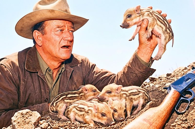 John Wayne hunted a wild boar alone: ​​what he did at 3 a.m. in the woods without anyone seeing him…