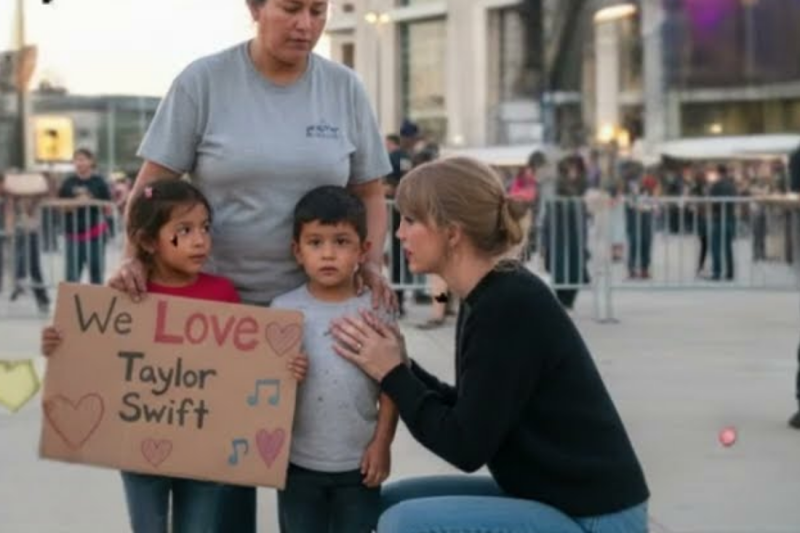 “Taylor Swift Sees Homeless Family at Concert Entrance — What She Did Next Made Security Guards CRY”
