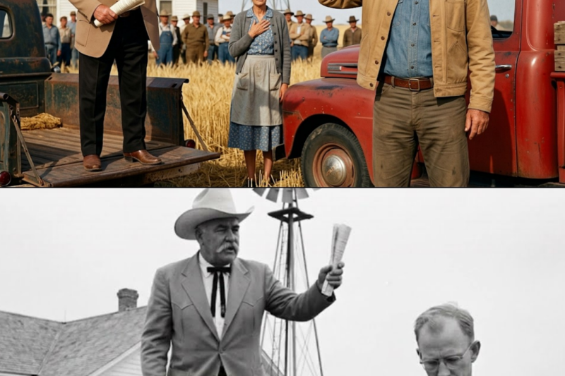 John Wayne Walked Into A Widow’s Farm Auction In Texas 1958 — Then He Outbid The Bank