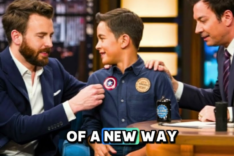 Jimmy Fallon SPEECHLESS When Chris Evans Suddenly Stops Interview After Seeing This