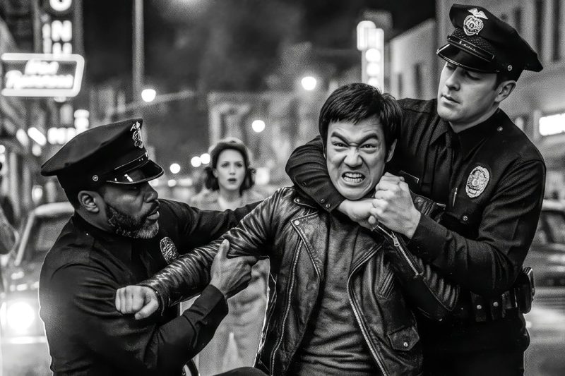 A police officer restrained Bruce Lee, and it was the longest minute of his life.