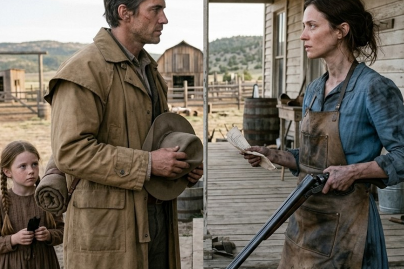A Lonely Rancher Knocked, “I Was Told You Need a Rancher,” But His Daughter Hid Behind Him