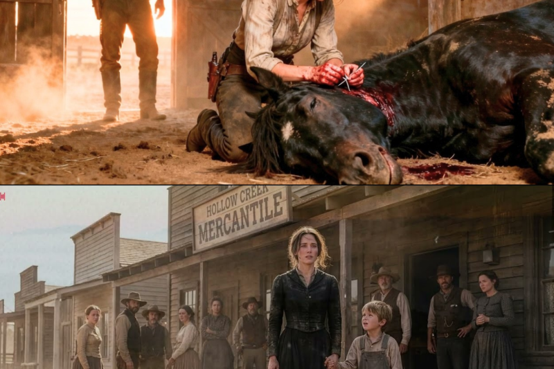 She Begged the Cowboy for Work — At Dawn, He Found Her Saving His Dying Horse