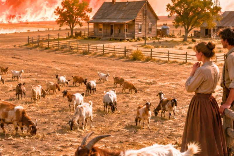 They Spent Their Savings on 41 Scrawny Goats — Everyone Laughed Until the Fire Season Came