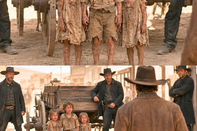 They Seized a Widow’s Sons Over Railroad Debt… Until the Silent Drifter Brought Back the Receipt