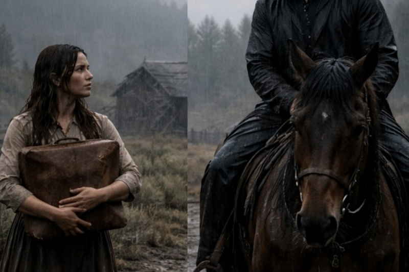 Lone Cowboy Found an Abandoned Mail-Order Bride in the Storm — Not Knowing Love Was All She Had Left