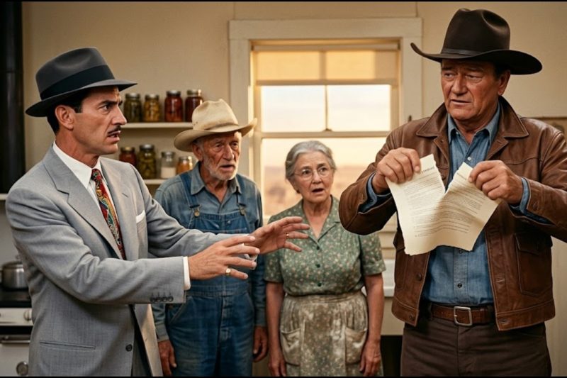 John Wayne Caught An Oil Man Cheating An Old Rancher In Texas 1959 — Then He Tore Up The Contract