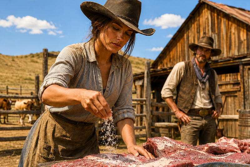 He Wanted a Wife to Salt the Beef — She Turned His Dying Cattle Ranch Into the Largest in the Territ