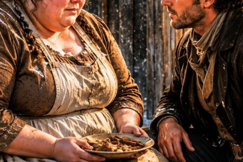 Everyone Ignored the Obese Girl at the Feast—Until a Cowboy Chose to Sit Beside Her