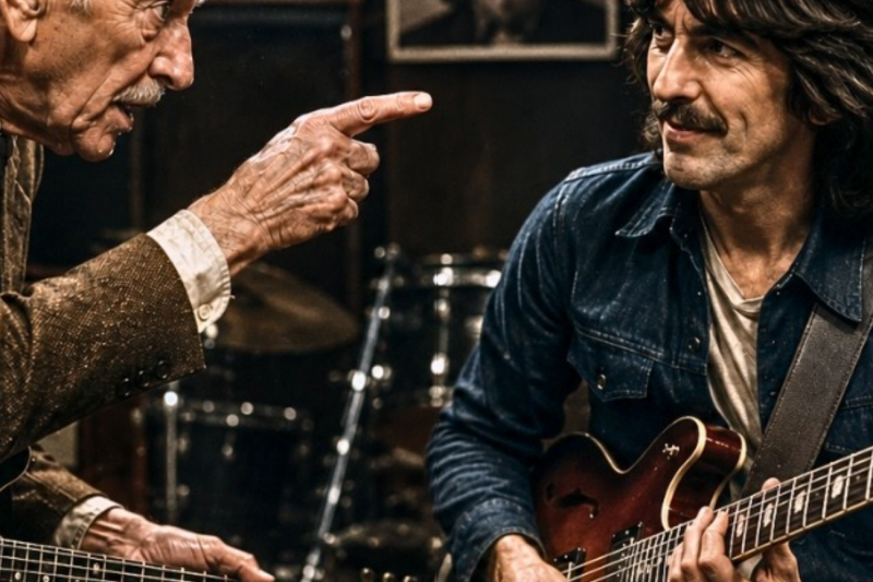The £500 Bet That Broken a Beatle: How a Forgotten 82-Year-Old Janitor Made George Harrison Weep and Changed His Life Forever