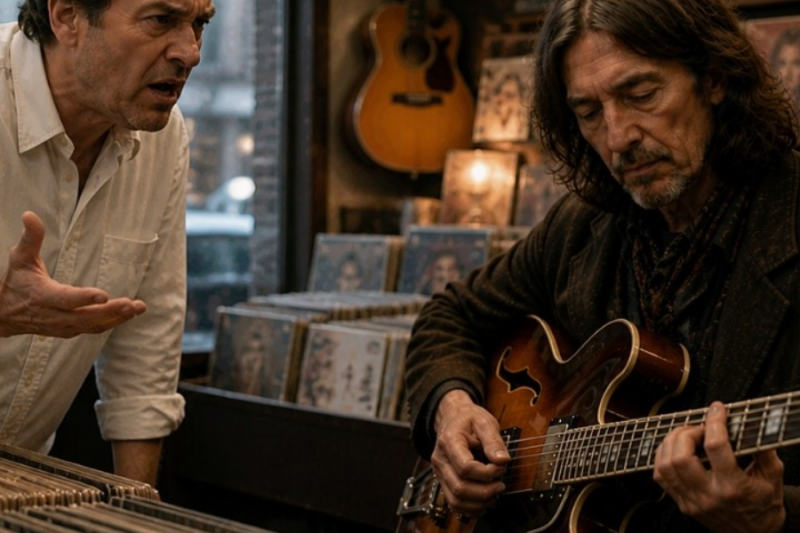 Record Shop Owner MOCKED a Quiet Old Man’s Guitar Choice — Then George Harrison Played ONE Note