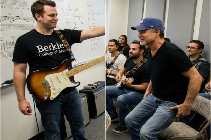 Guitar Instructor Challenged “Student in Back” to Demonstrate—It Was Eddie Van Halen Visiting Class