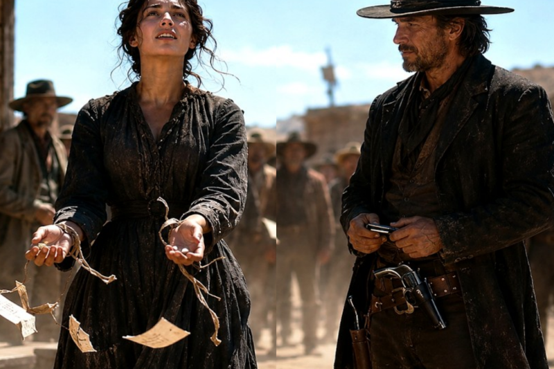 Her Uncle Sold Her at Auction to Pay His Debts — A Gunslinger Outbid Every Man and Set Her Free…